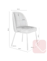 SILLA MODERNA TAPIZADA MAXIME