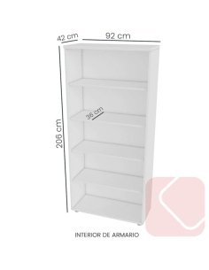 Armario de oficina alto con puertas de Euromof entrega rápida- Laoficinaonline.es