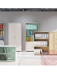 Armario medio con puertas de Euromof entrega rápida-  La Oficina Online