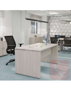 Mesa de oficina resistente con pasacables incluido precio barato, medidas y colores a elegir. Todo con entrega rápida.