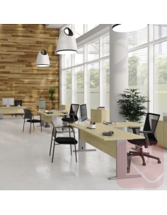 Escritorio de oficina Euro 3000 de Euromof - La Oficina Online