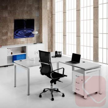 Mesa escritorio Euro 5000 de Euromof entrega rápida - Laoficinaonline.es