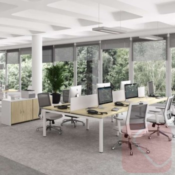 Mesa escritorio Euro 5000 de Euromof entrega rápida - Laoficinaonline.es