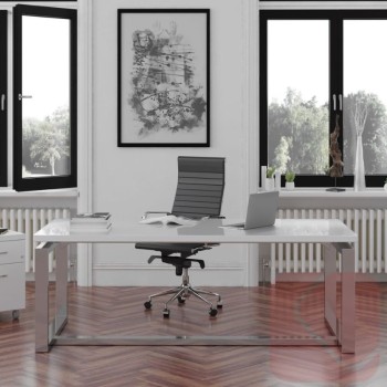 Mesa de despacho ejecutiva Volga de Euromof - Laoficinaonline.es