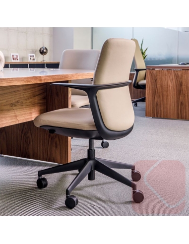 Sillones de dirección para oficina Levita altura baja para mesa reunión o puestos modernos.