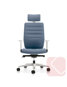 Sillón de dirección Happiness con respaldo alto – Ergonomía y diseño en blanco o negro - Laoficinaonline.es