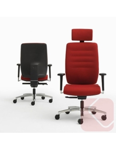 Happiness es un sillón direccional con o sin reposacabezas regulable en altura e inclinación espumado y tapizado.