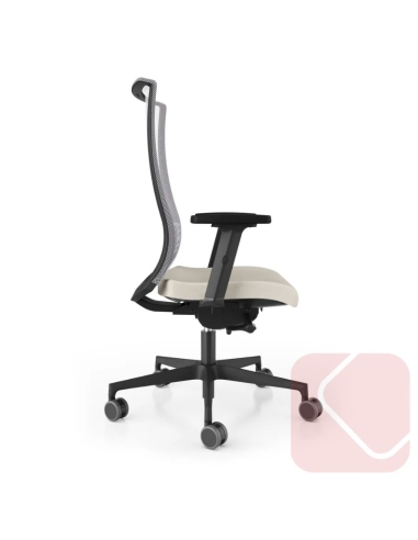 Sillón ergonómico Win respaldo alto de malla, moderno y ligero para oficina y despacho.