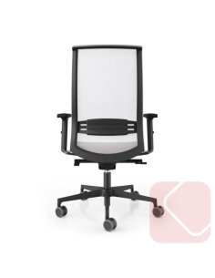 Sillón direccional Win negro respaldo alto y bajo - Laoficinaonline.es