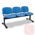 BANCADA DE ESPERA B3. ESTRUCTURA METÁLICA CON ASIENTO Y RESPALDO TAPIZADOS.