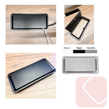 Mesa reuniones rectangular Quadrum de Emobok - La Oficina Online