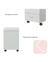 Cajonera con ruedas bucks de Euromof - Laoficinaonline.es
