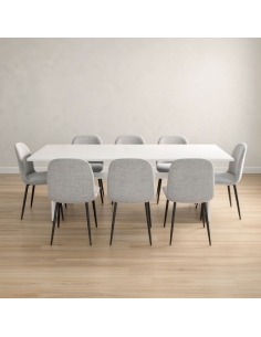 Mesa rectangular de reunión económica de Euromof - Laoficinaonline.es