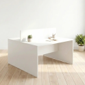 Mesa coworking con separador | Laoficinaonline