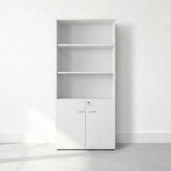 Armario alto de oficina con puertas bajas y cerradura | Laoficinaonline