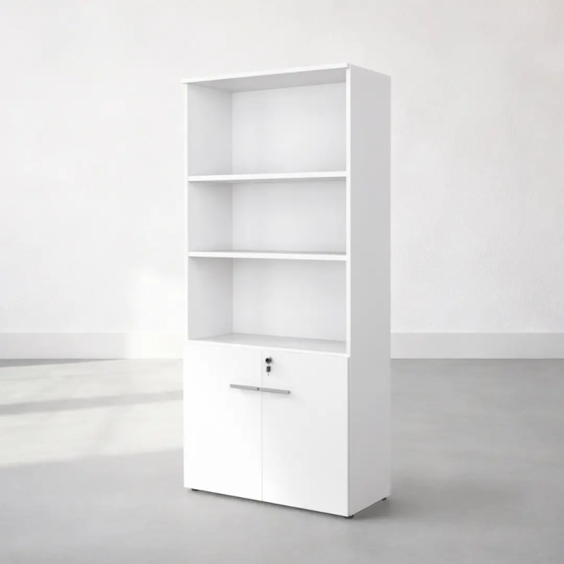 Armario alto de oficina con puertas bajas y cerradura | Laoficinaonline