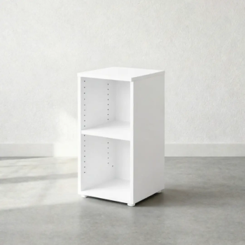 Armario bajo estrecho de oficina con estante | Laoficinaonline