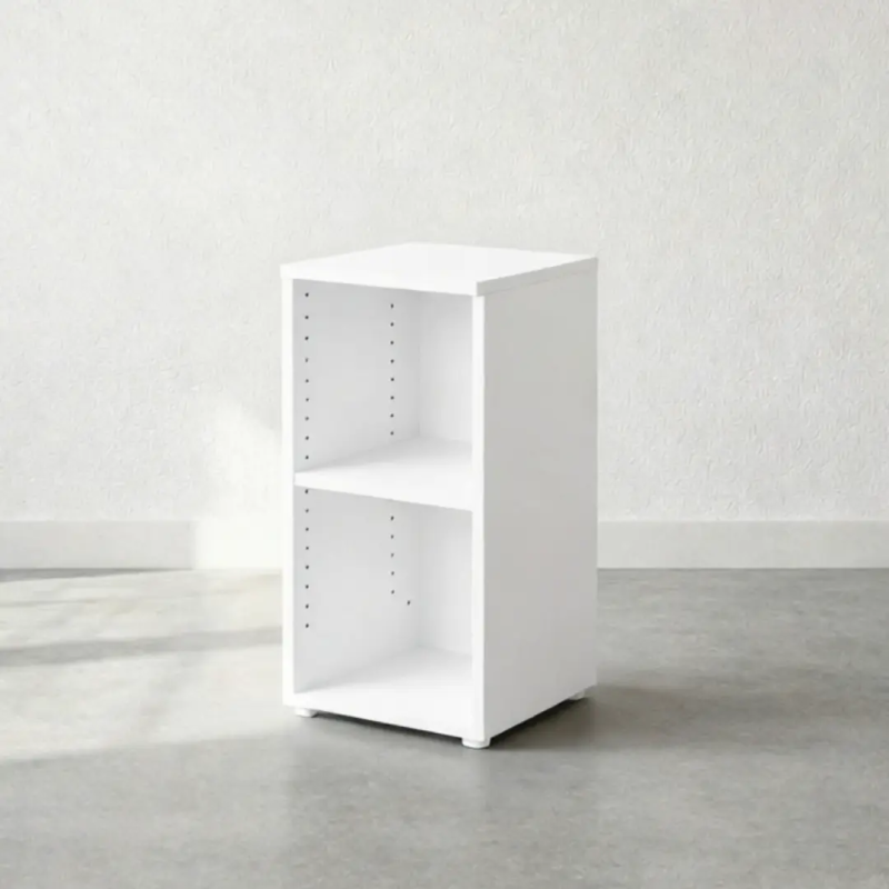 Armario bajo estrecho de oficina con estante | Laoficinaonline