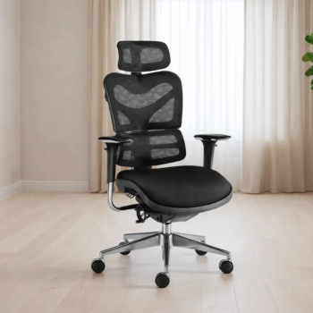 Silla de oficina XXL modelo NEW ERGOSTONE, ideal para personas corpulentas y altas.