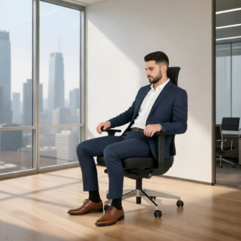 Sillón de dirección ergonómico Montreal con malla y cabezal | Laoficinaonline