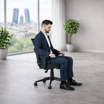 Silla de oficina Roma giratoria con respaldo de malla | Laoficinaonline