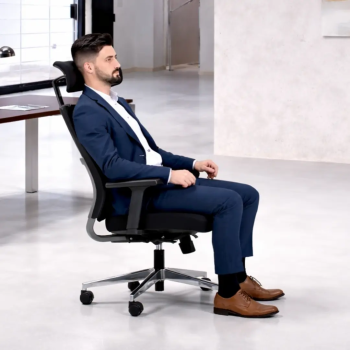 Silla ergonómica Atlanta con cabezal y brazos 3D | Laoficinaonline
