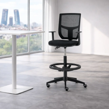 Taburete para oficina silla alta de trabajo Roma