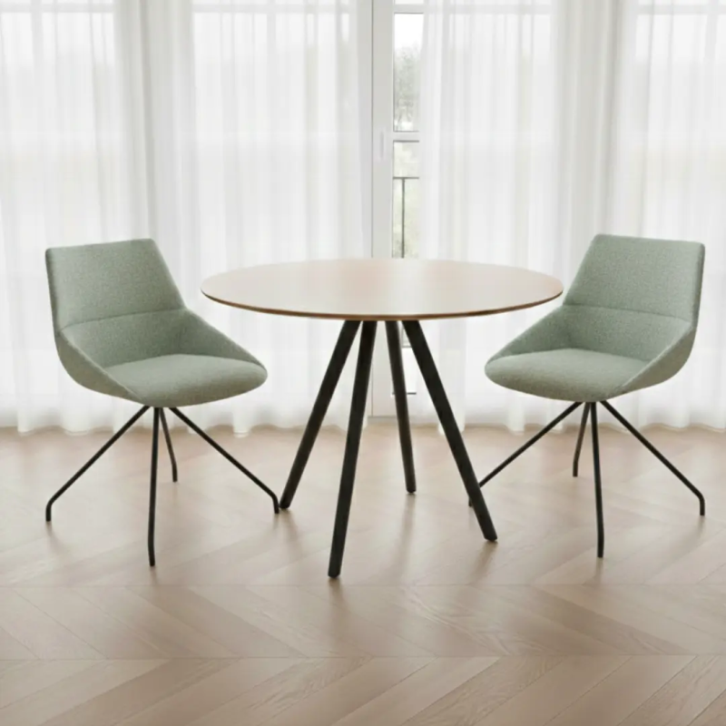 Silla de diseño Duna XS giratoria tapizada para oficina | Laoficinaonline