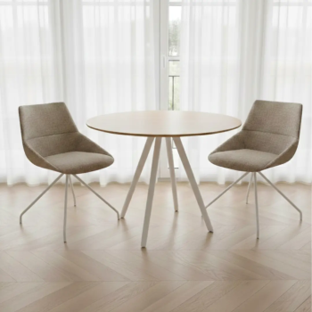 Silla de diseño Duna XS giratoria tapizada para oficina | Laoficinaonline