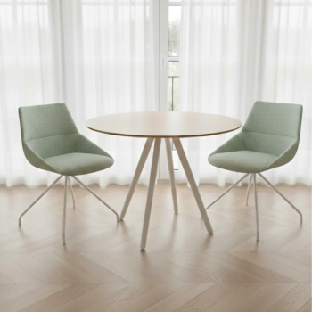 Silla de diseño Duna XS giratoria tapizada para oficina | Laoficinaonline