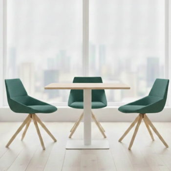 Silla Dunas XS con pie madera