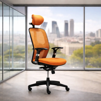 Silla de trabajo naranja modelo Boston