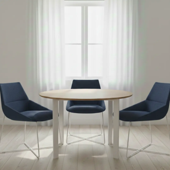 Silla de diseño Dunas XS con base de varilla metálica| Laoficinaonline