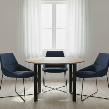 Silla de diseño Dunas XS con base de varilla metálica| Laoficinaonline