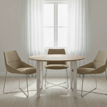 Silla de diseño Dunas XS con base de varilla metálica| Laoficinaonline