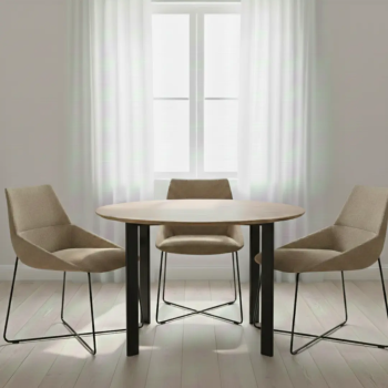 Silla de diseño Dunas XS con base de varilla metálica| Laoficinaonline