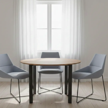 Silla de diseño Dunas XS con base de varilla metálica| Laoficinaonline