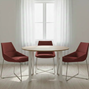 Silla de diseño Dunas XS con base de varilla metálica| Laoficinaonline