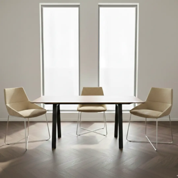 Silla de diseño Dunas XS con base de varilla metálica| Laoficinaonline