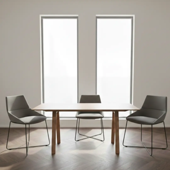 Silla de diseño Dunas XS con base de varilla metálica| Laoficinaonline