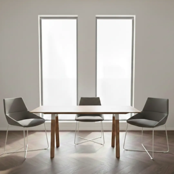 Silla de diseño Dunas XS con base de varilla metálica| Laoficinaonline