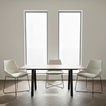 Silla de diseño Dunas XS con base de varilla metálica| Laoficinaonline