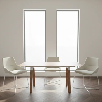 Silla de diseño Dunas XS con base de varilla metálica| Laoficinaonline