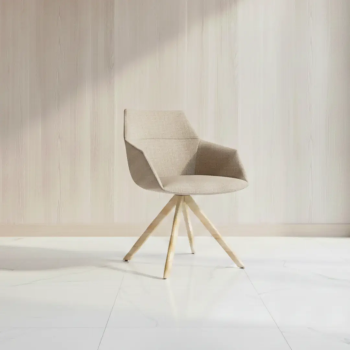 Butaca de diseño Dunas XS con base de madera para oficina | La Oficina Online