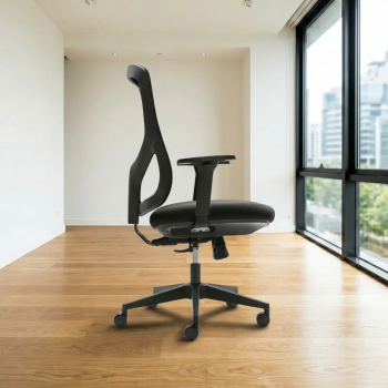 Silla ergonómica Nantes negra EN 1335 | Laoficinaonline