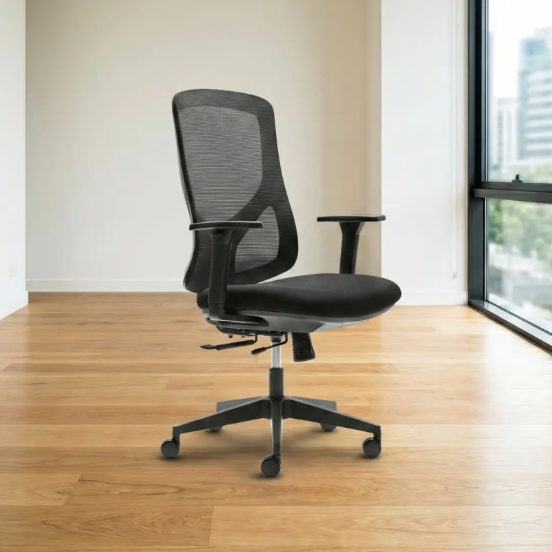 Silla ergonómica Nantes negra EN 1335 | Laoficinaonline