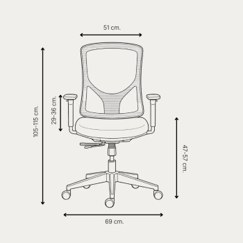 Silla ergonómica Nantes blanca con respaldo de malla | Laoficinaonline