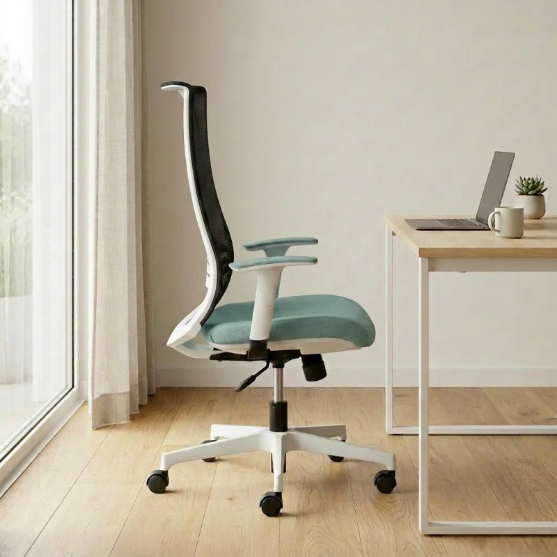Sillón direccional WIN respaldo alto blanco | Laoficinaonline