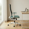 Sillón direccional WIN respaldo alto blanco | Laoficinaonline