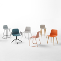 Silla Varya 4 patas con brazos para oficina y reuniones  | Laoficinaonline
